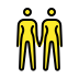 Two Women Holding Hands OpenMoji emoji