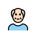 Old Man: Light Skin Tone OpenMoji emoji