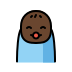 Baby: Dark Skin Tone OpenMoji emoji