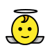 Baby angel OpenMoji emoji