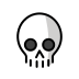 Skull OpenMoji emoji