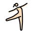 নৃত্যরত নারী (হালকা ত্বক) OpenMoji emoji