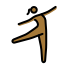 Danseuse peau bronzée OpenMoji emoji