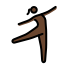 Tänzerin: Dunkler Hautton OpenMoji emoji