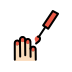 Nail Polish: Light Skin Tone OpenMoji emoji