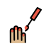 Nail Polish Medium-Light Skin Tone OpenMoji emoji