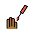 Nail Polish Medium-Dark Skin Tone OpenMoji emoji