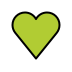 Green Heart OpenMoji emoji