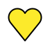 Yellow heart OpenMoji emoji