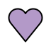 Purple heart OpenMoji emoji