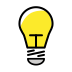 Light Bulb OpenMoji emoji