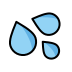 Sweat droplets OpenMoji emoji