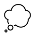 Thought balloon OpenMoji emoji