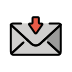 Envelope with arrow OpenMoji emoji