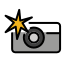 Camera with Flash OpenMoji emoji