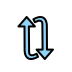 Clockwise vertical arrows OpenMoji emoji