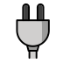 Electric plug OpenMoji emoji