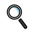 Magnifying Glass OpenMoji emoji