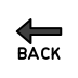 BACK arrow OpenMoji emoji