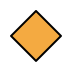Large orange diamond OpenMoji emoji