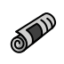 Rolled-up newspaper OpenMoji emoji