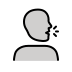 Speaking Head OpenMoji emoji