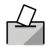 Ballot box with ballot OpenMoji emoji