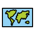 World Map OpenMoji emoji
