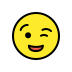 Winking Face OpenMoji emoji
