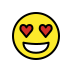 Smiling Face with Heart-Eyes OpenMoji emoji