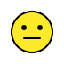 Neutral face OpenMoji emoji
