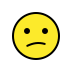 Confused face OpenMoji emoji