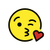 Face Blowing a Kiss OpenMoji emoji