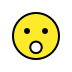 Face with open mouth OpenMoji emoji