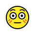 Flushed Face OpenMoji emoji