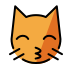 Kissing cat OpenMoji emoji