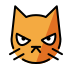 Pouting cat OpenMoji emoji