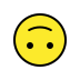 Upside-down face OpenMoji emoji