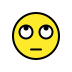 Face with rolling eyes OpenMoji emoji
