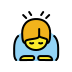 Person bowing OpenMoji emoji