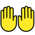 Raising Hands OpenMoji emoji