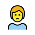 Person frowning OpenMoji emoji