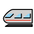 Light rail OpenMoji emoji