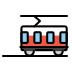 Tram car OpenMoji emoji