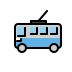Trolleybus OpenMoji emoji