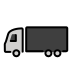 Articulated lorry OpenMoji emoji