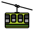 Mountain cableway OpenMoji emoji