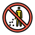 No littering OpenMoji emoji