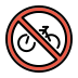 No bicycles OpenMoji emoji
