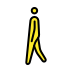 Person Walking OpenMoji emoji